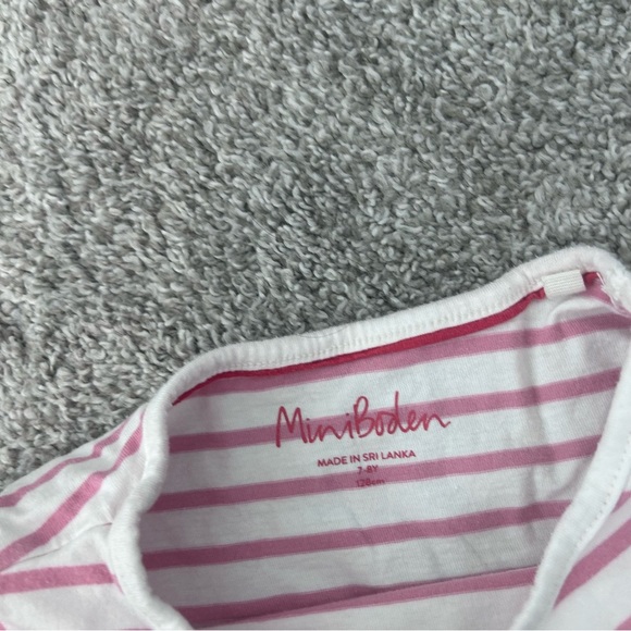 Mini Boden Shirt Girls 7-8Y Bunny Tree Applique Embroidered Mushroom Flower - Picture 3 of 3